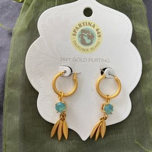 Gold plated earrings
